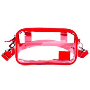 Lug Coupe 💖Red Clear Crossbody Bag